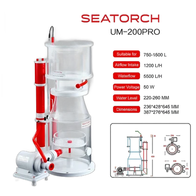 SeaTorch UM-200PRO Protein Skimmer